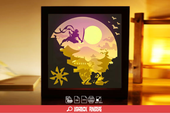 101 Ninja 3D SVG Lightbox Template