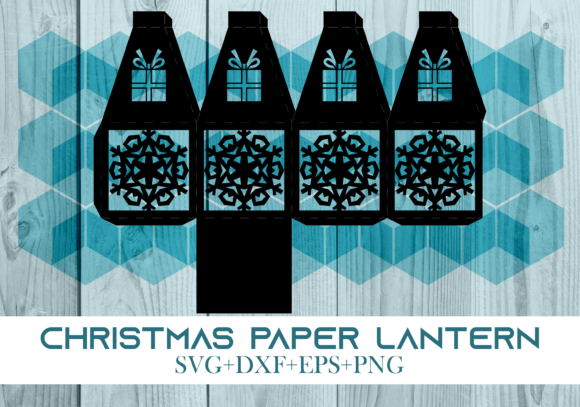 3D SVG Christmas Paper Lantern Series 0265 for Handmade Projects