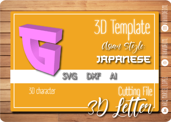 3D SVG Letter G for Creative Design