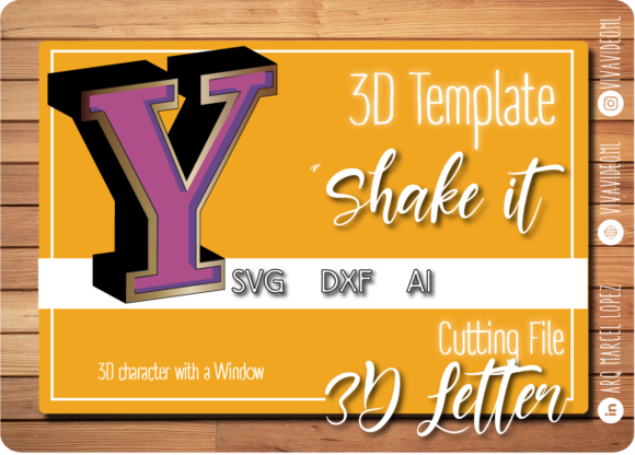 3D SVG Letter Y for Creative Selling