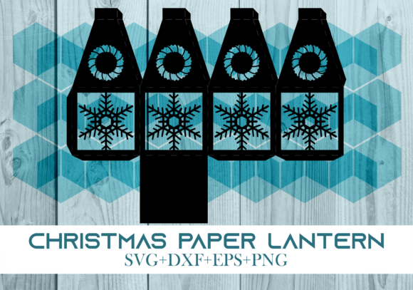 Christmas Paper Lantern Series 0152: A Festive 3D SVG for Holiday Merch