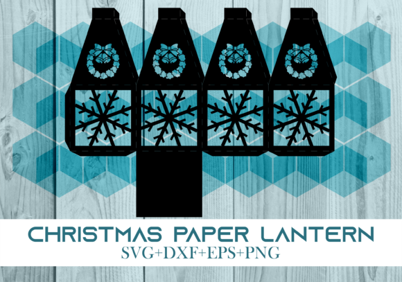 Christmas Paper Lantern Series 0171 – A 3D SVG Design for Holiday Branding