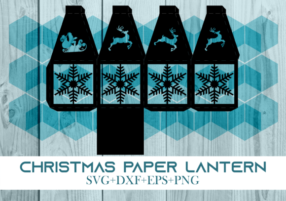 Christmas Paper Lantern Series 0219: A Festive 3D SVG for Small Business Branding