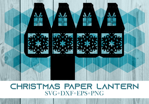Christmas Paper Lantern Series 0226: A 3D SVG for Holiday Design Projects