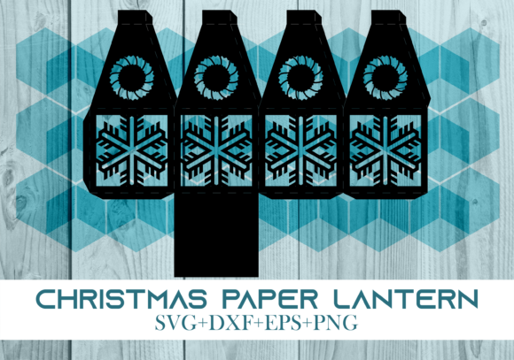 Christmas Paper Lantern Series 0243 – A Festive 3D SVG for Holiday Creations