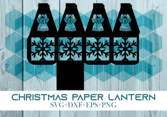 Christmas Paper Lantern Series 0303 – A 3D SVG Design for Holiday Content