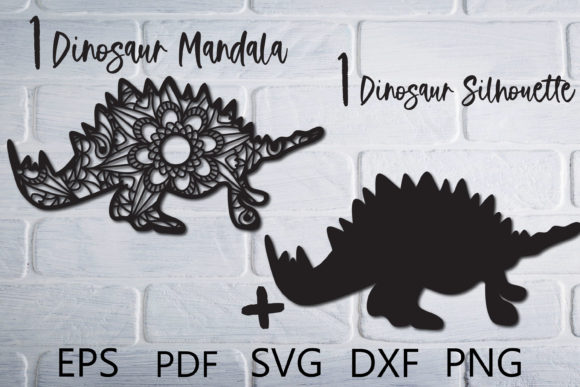 Dinosaur Mandala SVG Cut File for Cricut