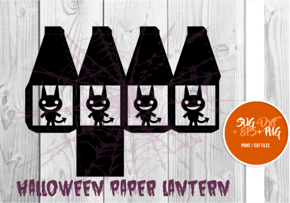 Halloween Paper Lantern Series 030: 3D SVG & Shapes